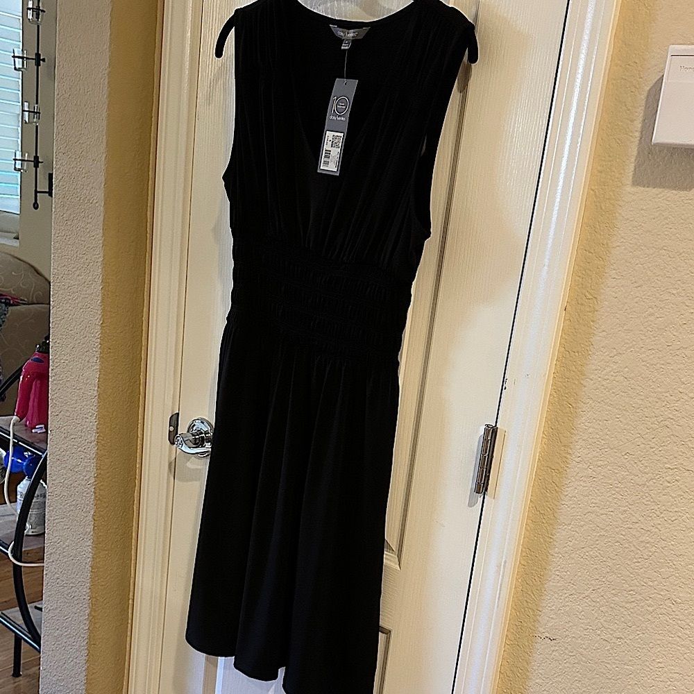 Daisy Fuentes Black Midi Dress